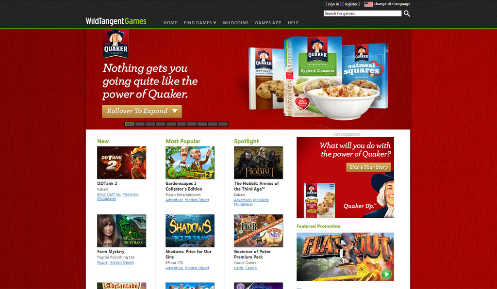 Quaker Oats Advergame 01